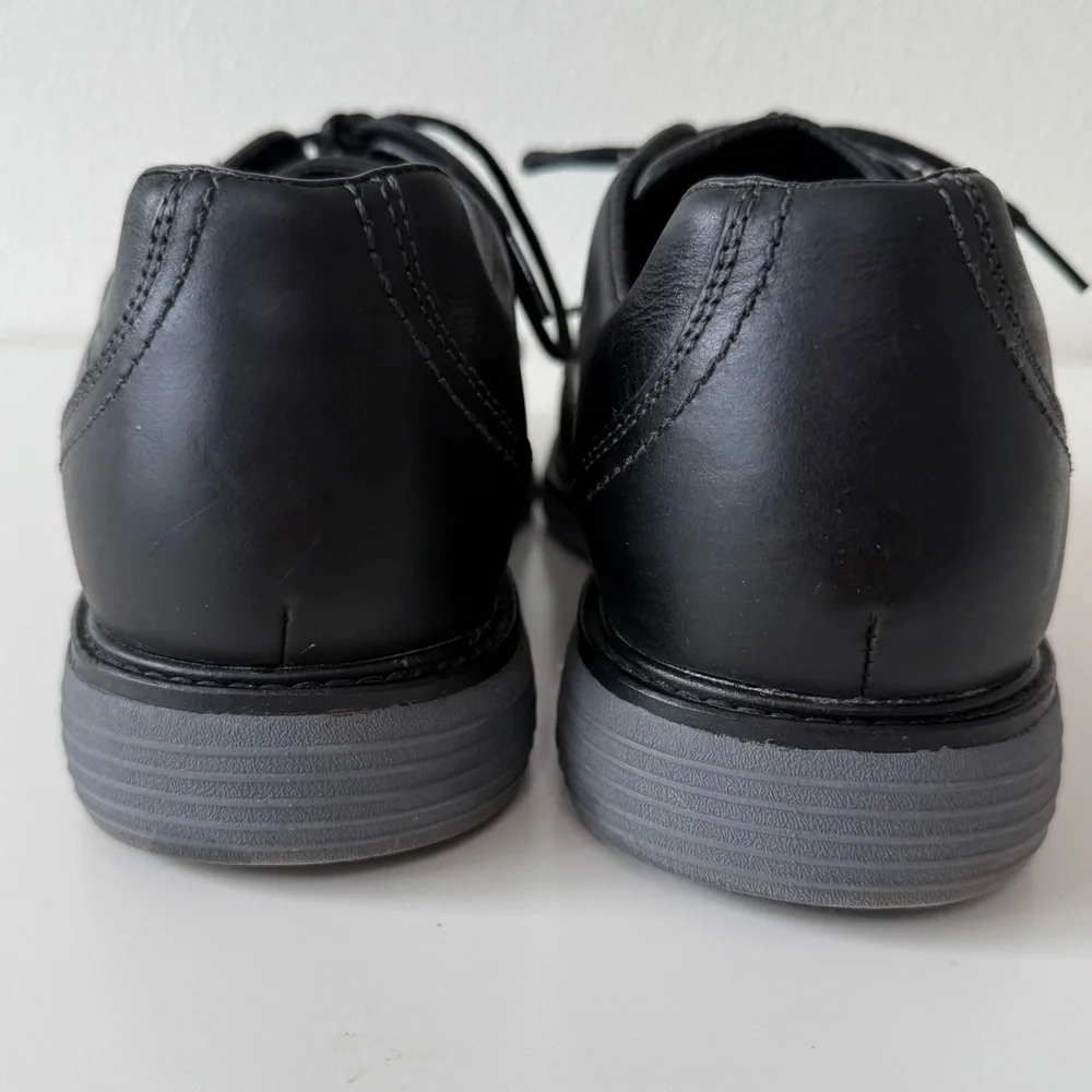 Mark Nason Men’s Lite Lugg Del-Leather Oxford Dress Shoes-Black/Gray Size 10.5
